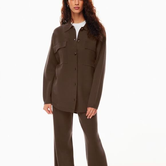 ARITZIA WILFRED FREE Women’s Black Ronnie Button Front Long Sleeve Sweater - Picture 10 of 10